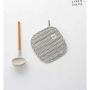 Lněná chňapka Thin Black Stripes – Linen Tales