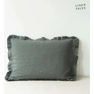 Produkt Lněný povlak na polštář 40x40 cm Forest Green – Linen Tales