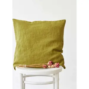 Produkt Lněný povlak na polštář 50x50 cm Moss Green – Linen Tales