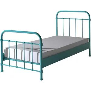 Produkt Mátově zelená kovová dětská postel Vipack New York, 90 x 200 cm