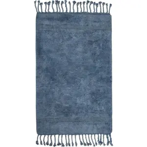 Produkt Modrá bavlněná koupelnová předložka Foutastic Paloma, 70 x 110 cm