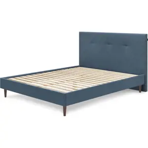 Produkt Modrá čalouněná dvoulůžková postel s roštem 180x200 cm Tory – Bobochic Paris