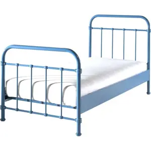 Produkt Modrá kovová dětská postel Vipack New York, 90 x 200 cm
