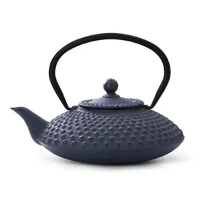 Produkt Modrá litinová konvice se sítkem na sypaný čaj Bredemeijer Xilin, 1,25 l