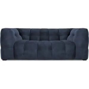 Modrá sametová pohovka Windsor & Co Sofas Vesta, 208 cm