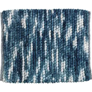 Produkt Modrá textilní koupelnová předložka 55x65 cm Urdu – Wenko