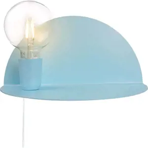 Produkt Modré nástěnné svítidlo s poličkou Homemania Decor Shelfie