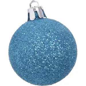Produkt Modré vánoční ozdoby v sadě 12 ks Casa Selección, ⌀ 4 cm