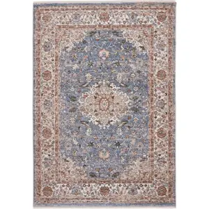 Modro-béžový běhoun 60x230 cm Vintage – Think Rugs