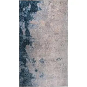 Produkt Modro-krémový pratelný koberec 180x120 cm - Vitaus