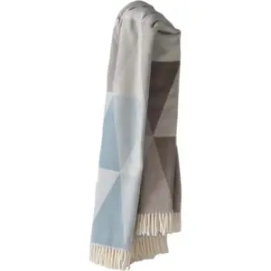 Produkt Modro-šedý pléd s podílem bavlny Euromant Pisa, 140 x 180 cm