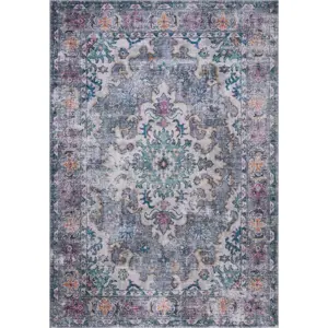 Modro-šedý pratelný koberec 230x160 cm FOLD Millie - Flair Rugs