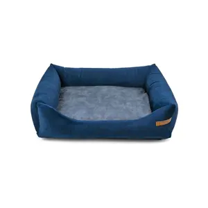Produkt Modro-tmavě šedý pelíšek pro psa 65x75 cm SoftBED Eco M – Rexproduct
