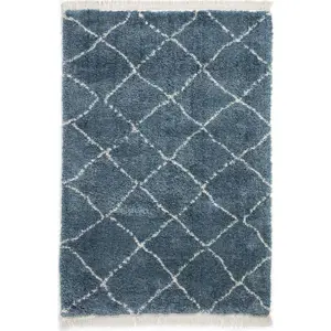 Modrý běhoun 60x230 cm Boho – Think Rugs