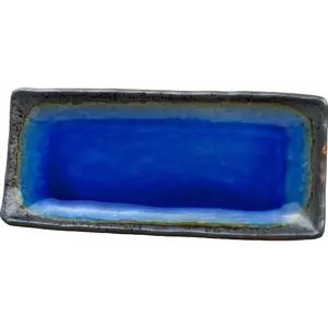 Produkt Modrý keramický servírovací talíř MIJ Cobalt, 29 x 12 cm