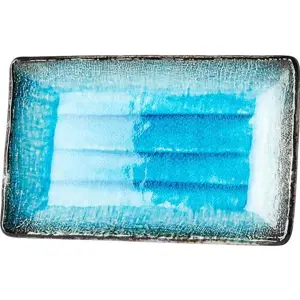 Produkt Modrý keramický servírovací talíř MIJ Sky, 21 x 13,5 cm
