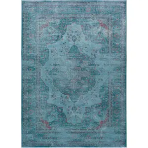 Produkt Modrý koberec z viskózy Universal Lara Aqua, 160 x 230 cm