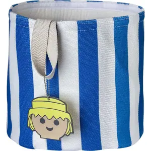 Produkt Modrý látkový dětský koš na hračky ø 30x28 cm Stripes – Playmobil