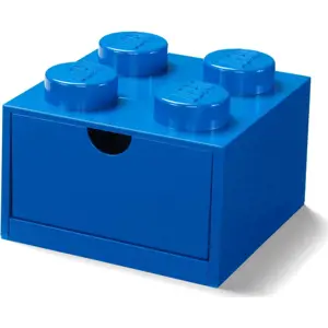 Modrý stolní box se zásuvkou LEGO®, 15 x 16 cm