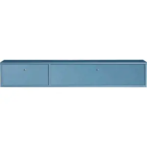 Modrý TV stolek 136x22 cm Mistral – Hammel Furniture