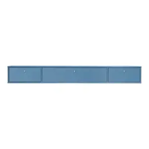 Modrý TV stolek 176x22 cm Mistral – Hammel Furniture