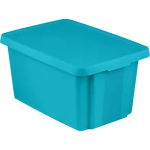 Produkt Modrý úložný box s víkem Curver Essentials, 45 l