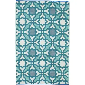 Produkt Modrý venkovní koberec 90x150 cm Seville – Fab Hab