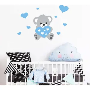 Produkt Nástěnná samolepka Ambiance Teddy Blue