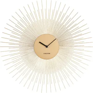 Produkt Nástěnné hodiny ve zlaté barvě Karlsson Peony, ø 45 cm