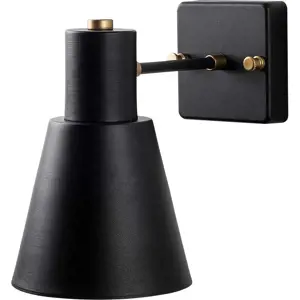 Produkt Nástěnné svítidlo v černé a zlaté barvě ø 14 cm Funnel – Opviq lights