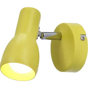 Nástěnné svítidlo v hořčicové barvě Picardo – Candellux Lighting