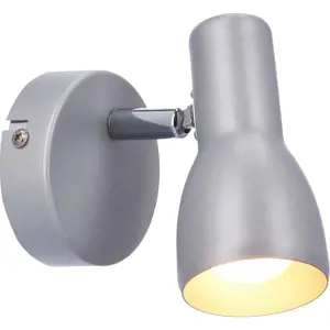 Nástěnné svítidlo v matně stříbrné barvě Picardo – Candellux Lighting