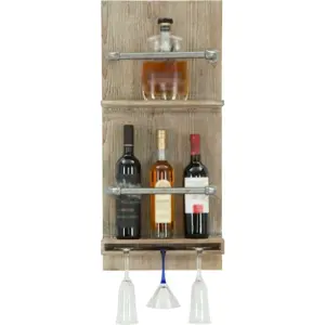 Produkt Nástěnný držák na lahve a sklenice Mauro Ferretti Bar, 76 x 34 cm