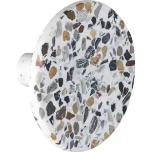 Produkt Nástěnný háček s dekorem terrazzo Wenko Melle, ⌀ 8 cm