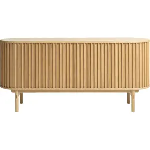 Produkt Nízká komoda v dekoru dubu v přírodní barvě 160x73 cm Carno – Unique Furniture