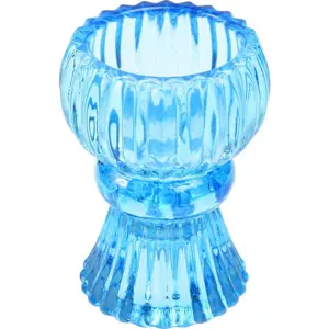 Produkt Nízký modrý skleněný svícen – Rex London