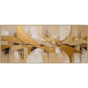 Obraz 150x60 cm Gold Abstraction