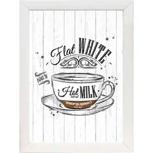 Obraz 24x29 cm Flat White – Wallity