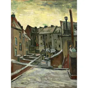 Obraz - reprodukce 30x40 cm Houses Seen from the Back, Vincent van Gogh – Fedkolor