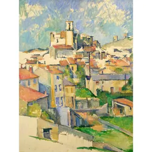 Obraz - reprodukce 50x70 cm Gardanne, Paul Cézanne – Fedkolor