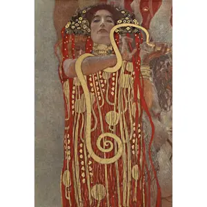 Obraz - reprodukce 60x90 cm Hygieia, Gustav Klimt – Fedkolor