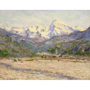 Obraz - reprodukce 70x55 cm The Valley of the Nervia, Claude Monet – Fedkolor