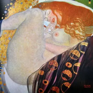 Produkt Obraz - reprodukce 70x70 cm Danae, Gustav Klimt – Fedkolor