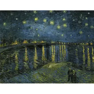 Produkt Obraz - reprodukce 90x70 cm The Starry Night, Vincent van Gogh – Fedkolor