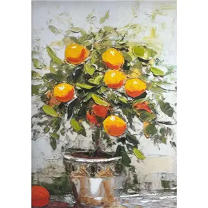 Obraz s ručně malovanými prvky 70x100 cm Oranges – Styler