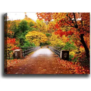 Obraz Tablo Center Autumn Bridge, 70 x 50 cm