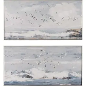 Obrazy v sadě 2 ks 120x80 cm Sea – Ixia