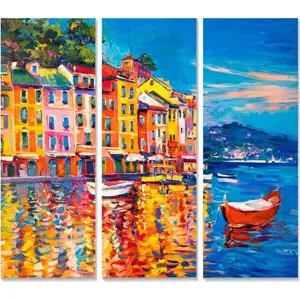 Obrazy v sadě 3 ks 20x50 cm Italy – Wallity