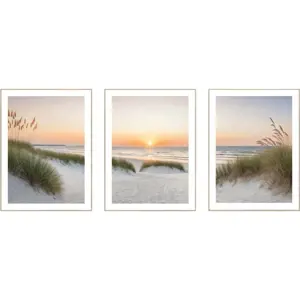 Produkt Obrazy v sadě 3 ks 30x40 cm Sunrise on the Beach