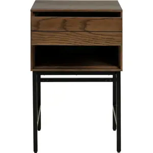 Odkládací stolek s deskou v dubovém dekoru 40x45 cm Modica – Unique Furniture